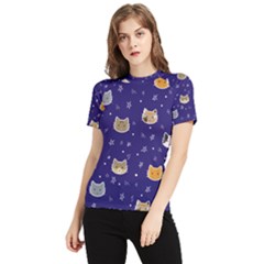 Multi Cats Women s Short Sleeve Rash Guard by CleverGoods