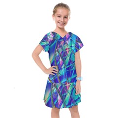 Title Wave, Blue, Crashing, Wave, Natuere, Abstact, File Img 20201219 024243 200 Kids  Drop Waist Dress