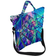 Title Wave, Blue, Crashing, Wave, Natuere, Abstact, File Img 20201219 024243 200 Fold Over Handle Tote Bag by ScottFreeArt