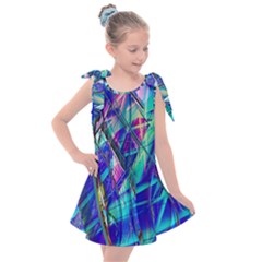 Title Wave, Blue, Crashing, Wave, Natuere, Abstact, File Img 20201219 024243 200 Kids  Tie Up Tunic Dress by ScottFreeArt