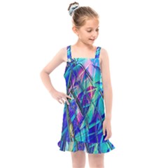 Title Wave, Blue, Crashing, Wave, Natuere, Abstact, File Img 20201219 024243 200 Kids  Overall Dress by ScottFreeArt