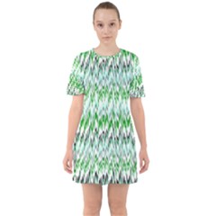 Paper African Tribal Sixties Short Sleeve Mini Dress by Mariart