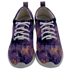 Purple And Yellow Abstract Mens Athletic Shoes by Dazzleway