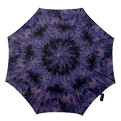 Purple And Yellow Abstract Hook Handle Umbrella (large) by Dazzleway