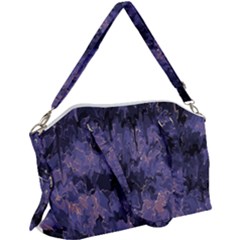 Purple And Yellow Abstract Canvas Crossbody Bag by Dazzleway