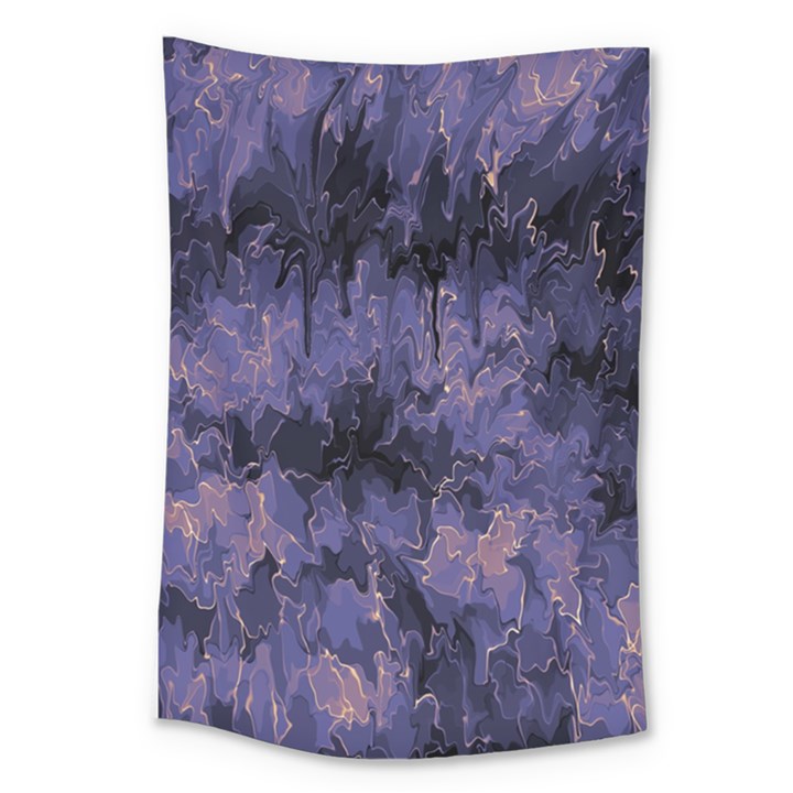 Purple and yellow abstract Large Tapestry