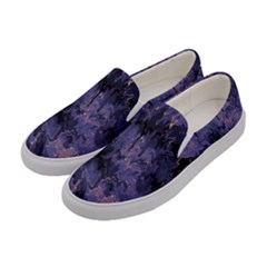 Purple And Yellow Abstract Women s Canvas Slip Ons by Dazzleway