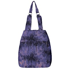 Purple And Yellow Abstract Center Zip Backpack by Dazzleway