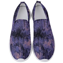 Purple And Yellow Abstract Men s Slip On Sneakers by Dazzleway