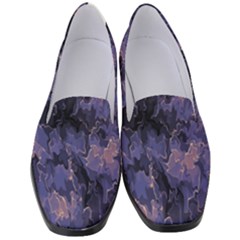 Purple And Yellow Abstract Women s Classic Loafer Heels by Dazzleway