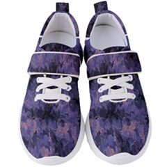 Purple And Yellow Abstract Women s Velcro Strap Shoes by Dazzleway