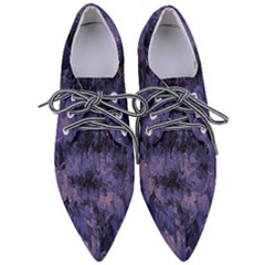 Purple And Yellow Abstract Women s Pointed Oxford Shoes by Dazzleway