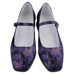 Purple And Yellow Abstract Women s Mary Jane Shoes by Dazzleway