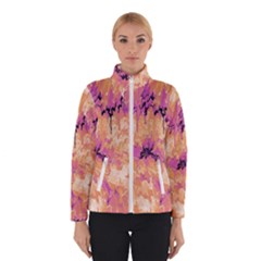 Yellow And Pink Abstract Winter Jacket by Dazzleway