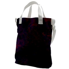 Red And Purple Abstract Canvas Messenger Bag