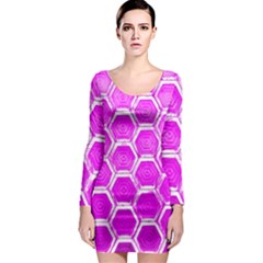 Hexagon Windows Long Sleeve Bodycon Dress by essentialimage