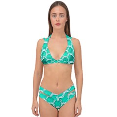 Hexagon Windows Double Strap Halter Bikini Set by essentialimage