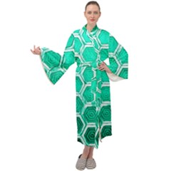 Hexagon Windows Maxi Velour Kimono by essentialimage