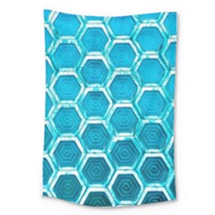 Hexagon Windows Large Tapestry by essentialimage