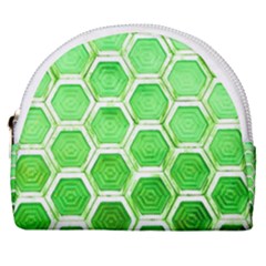 Hexagon Windows Horseshoe Style Canvas Pouch by essentialimage