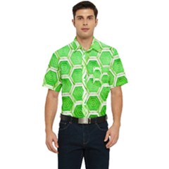 Hexagon Windows Men s Short Sleeve Pocket Shirt  by essentialimage