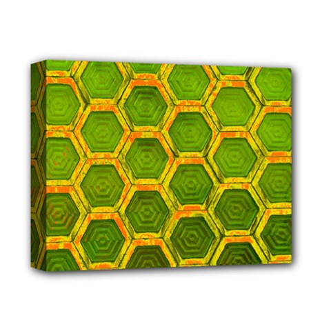 Hexagon Windows Deluxe Canvas 14  X 11  (stretched) by essentialimage