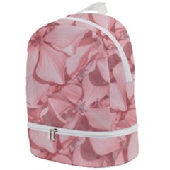 Coral Colored Hortensias Floral Photo Zip Bottom Backpack by dflcprintsclothing