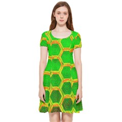 Hexagon Windows Inside Out Cap Sleeve Dress by essentialimage