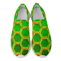 Hexagon Windows Women s Slip On Sneakers by essentialimage