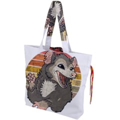 Possum  Drawstring Tote Bag by Valentinaart