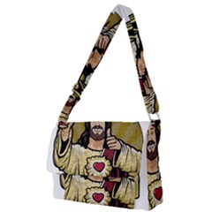Buddy Christ Full Print Messenger Bag (l) by Valentinaart