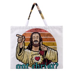 Got Christ? Zipper Large Tote Bag by Valentinaart