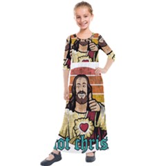 Got Christ? Kids  Quarter Sleeve Maxi Dress by Valentinaart