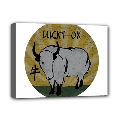 Chinese New Year ¨c Year Of The Ox Deluxe Canvas 16  X 12  (stretched)  by Valentinaart