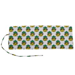Holiday Pineapple Roll Up Canvas Pencil Holder (s) by Sparkle