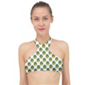 Holiday Pineapple High Neck Bikini Top View1