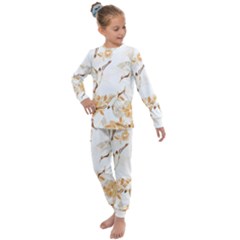 Birds And Flowers  Kids  Long Sleeve Set  by Sobalvarro