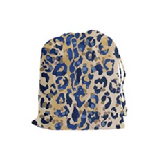 Leopard Skin  Drawstring Pouch (large) by Sobalvarro