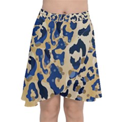 Leopard Skin  Chiffon Wrap Front Skirt by Sobalvarro