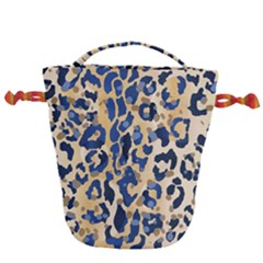 Leopard Skin  Drawstring Bucket Bag by Sobalvarro