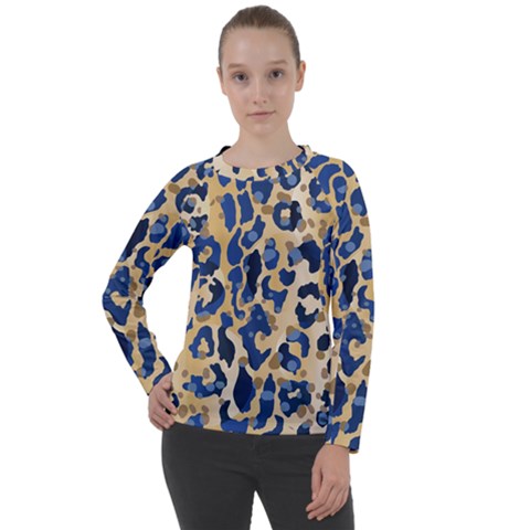 Leopard Skin  Women s Long Sleeve Raglan Tee by Sobalvarro
