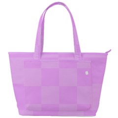 Pink Gingham Check Squares Back Pocket Shoulder Bag  by yoursparklingshop