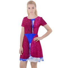 Two Hearts Cap Sleeve Velour Dress  by essentialimage