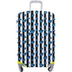 Blue Hearts Luggage Cover (large) by designsbymallika