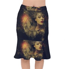 Surreal Steampunk Queen From Fonebook Short Mermaid Skirt by 2853937