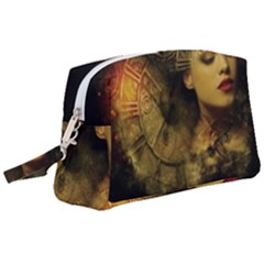 Surreal Steampunk Queen From Fonebook Wristlet Pouch Bag (large) by 2853937