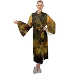 Surreal Steampunk Queen From Fonebook Maxi Velour Kimono by 2853937