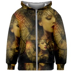 Surreal Steampunk Queen From Fonebook Kids  Zipper Hoodie Without Drawstring by 2853937