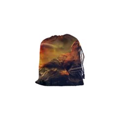 Tiger King In A Fantastic Landscape From Fonebook Drawstring Pouch (xs) by 2853937