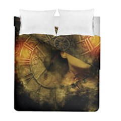 Surreal Steampunk Queen From Fonebook Duvet Cover Double Side (full/ Double Size) by 2853937